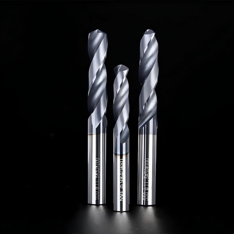 55 degree integral alloy drill high hardness tungsten steel straight drilling steel parts stainless steel CNC straight shank Fried Dough Twists drill high precision