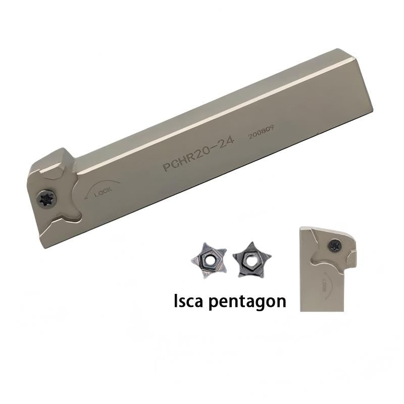 Iska groove CNC cutting tool holder DGTR2020-2T18 spring steel shockproof PCHR pentagonal tool holder