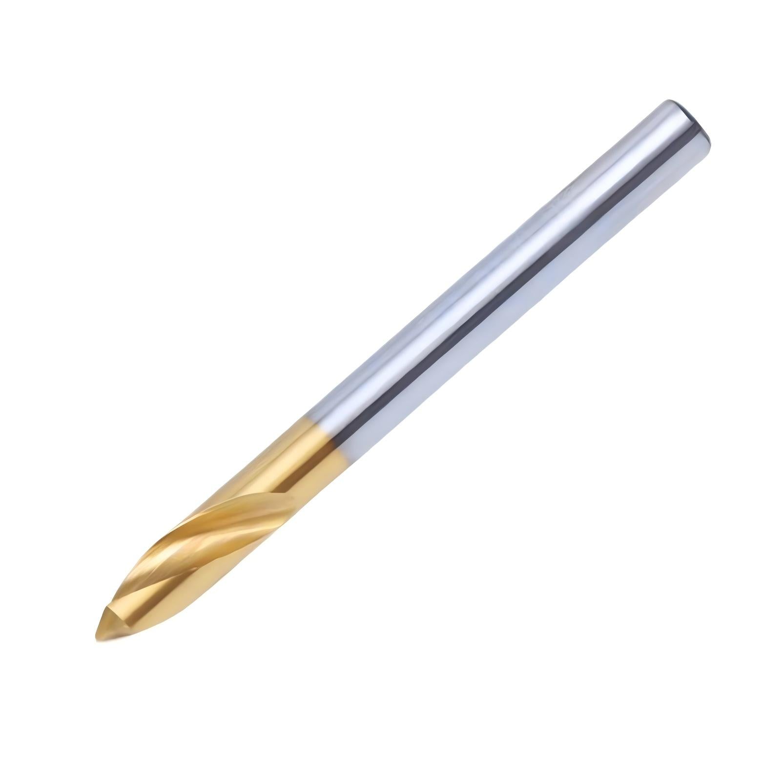 Titanium coated high-speed steel 60 degree 90 degree centering drill tungsten steel fixed-point positioning drill bit coating chamfer center drill elongation