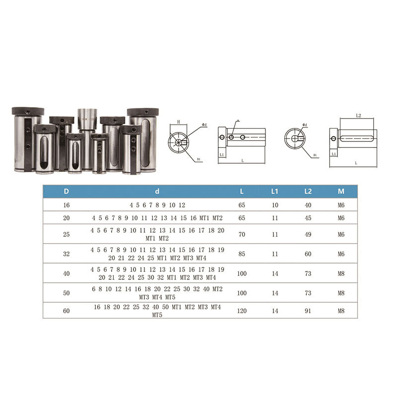 Inner Hole Tool Sleeve With Variable Diameter Sleeve Changes The Diameter Of The Inner Hole Of The Lathe Tool Holder