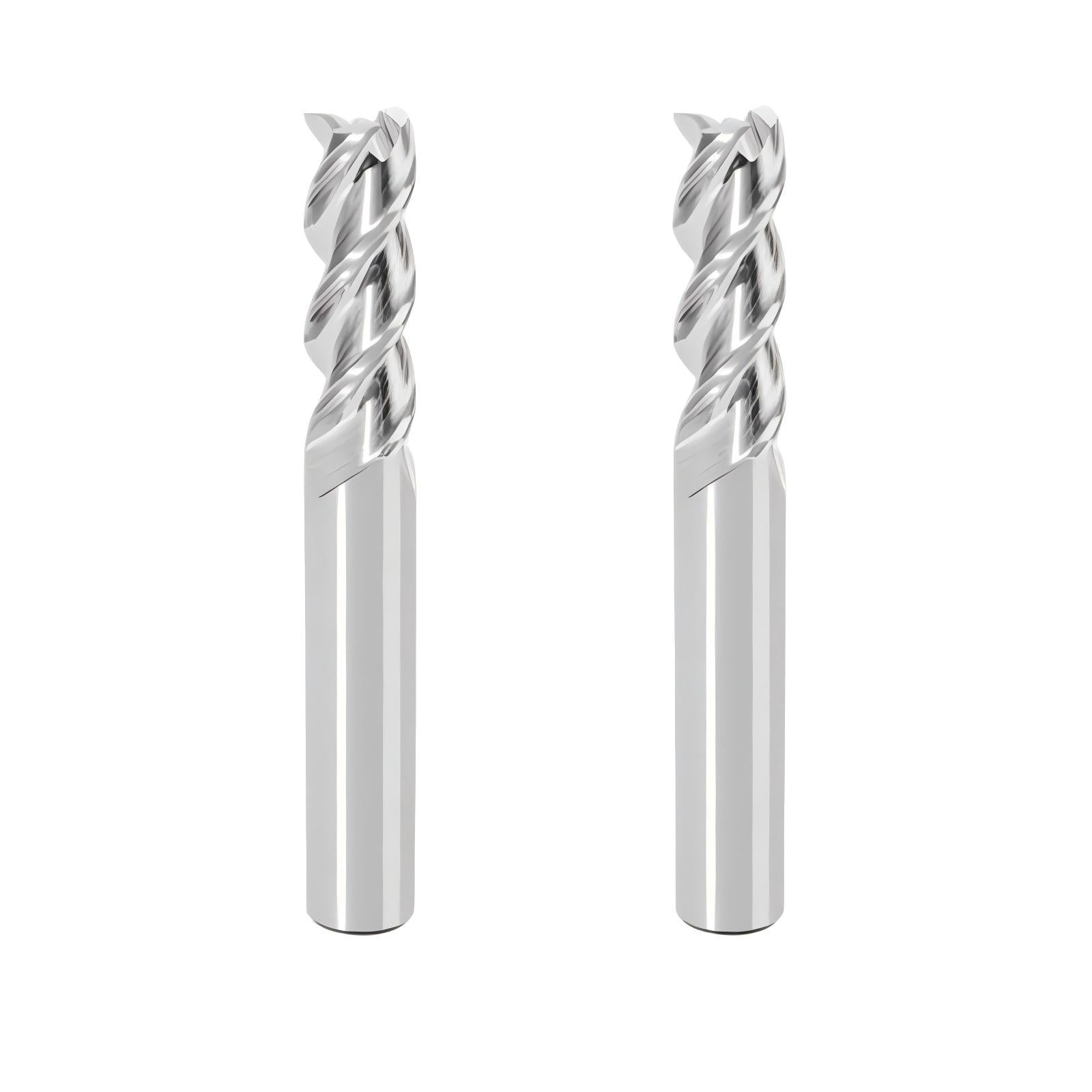 55 degree aluminum milling cutter 3 blade tungsten steel carbide high gloss mirror milling aluminum extended aluminum alloy special end mill