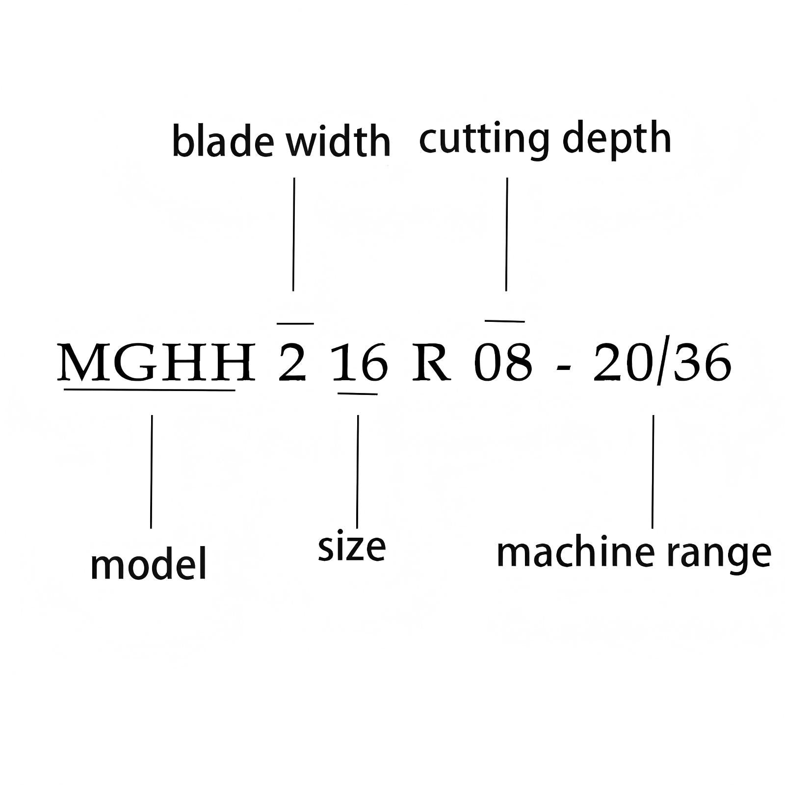 CNC outer circular groove cutter MGHH seismic end face groove cutter rod 2mm/3mm outer end face cutter arc spring steel cutting groove