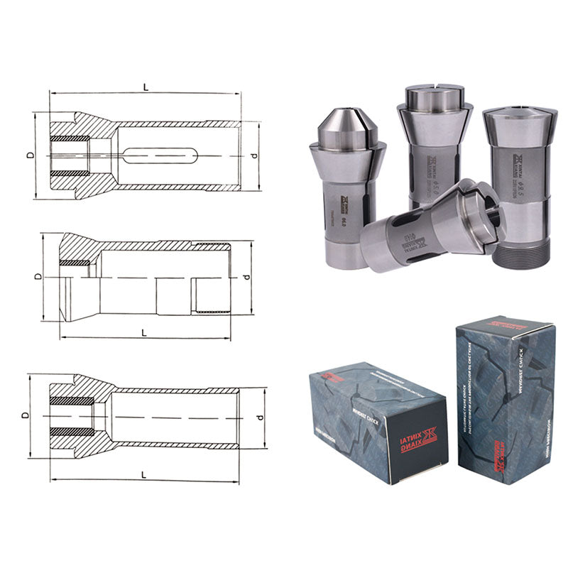 Core machine core machine chuck main clamp auxiliary clamp BO20 guide sleeve core machine L25 back clamp knife sleeve interval 0.1