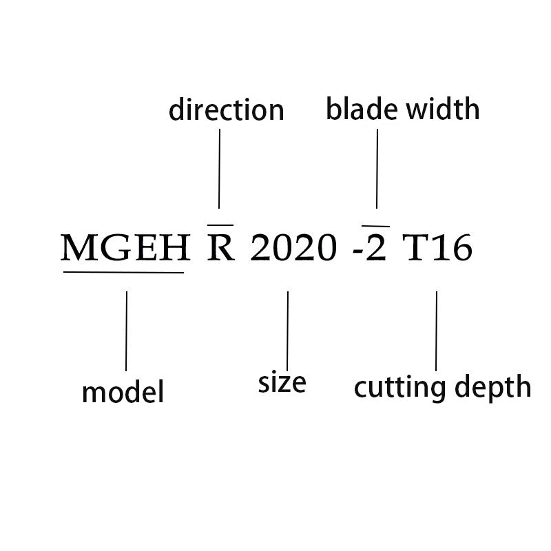 End face groove cutter bar Cutting groove cutter bar MGEHR2020 CNC cutter bar Spring steel anti-seismic walking machine outer circle