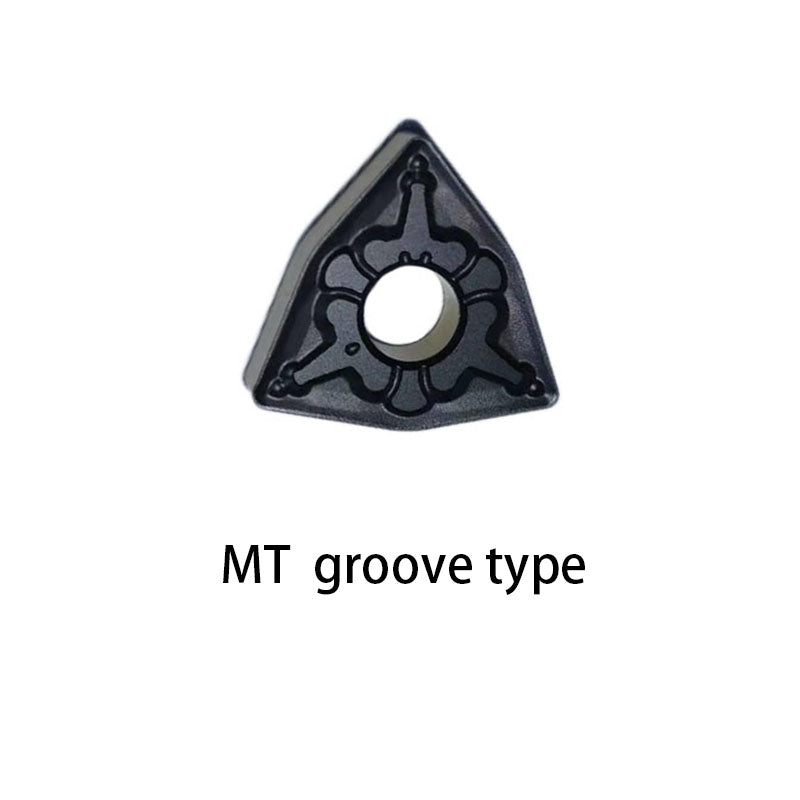 CNC peach-shaped blade WNMG080408MT steel negative angle stainless steel cast iron hard turning tool CNC blade