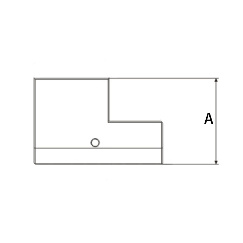 Distance between centers F71G43D25End face and outer diameter tool holder