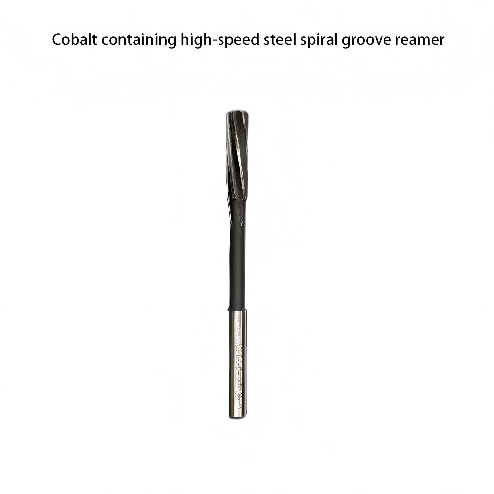 Integrated alloy reamer H7 tungsten steel straight shank machine with cobalt containing high-speed steel spiral groove hard high-precision