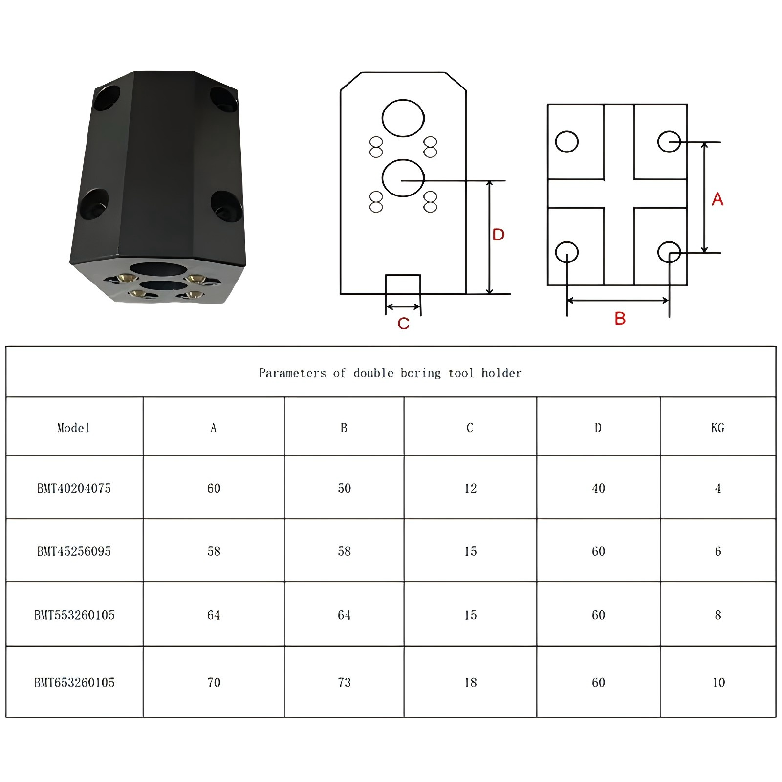 BMT40 BMT45 BMT55 Fixed CNC Tool Holder lathe tool holder fixed tool holder Boring tool holder Face tool holder