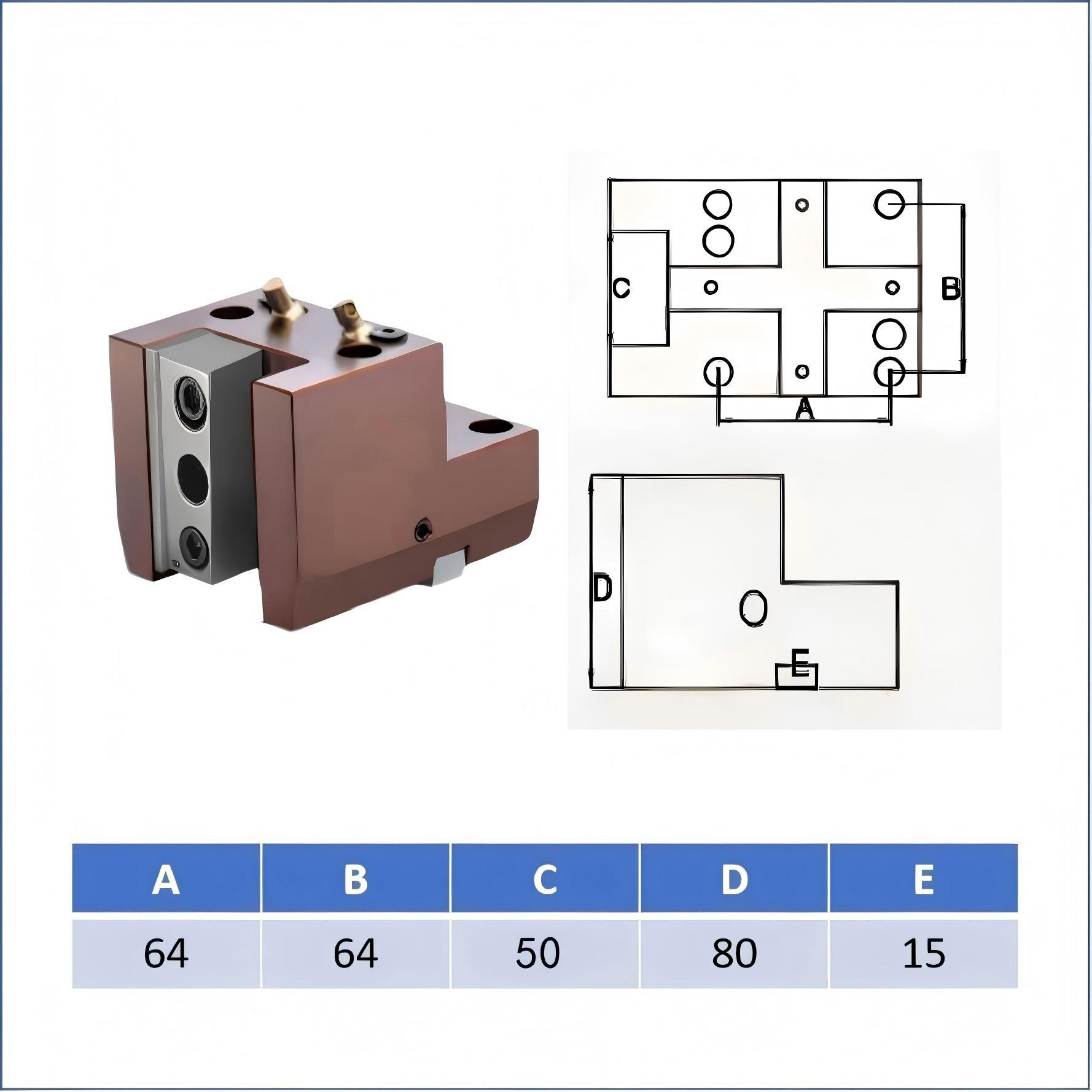 BMT40 BMT45 BMT55Lathe fixed tool holder Outside diameter CNC turning and milling compound power head