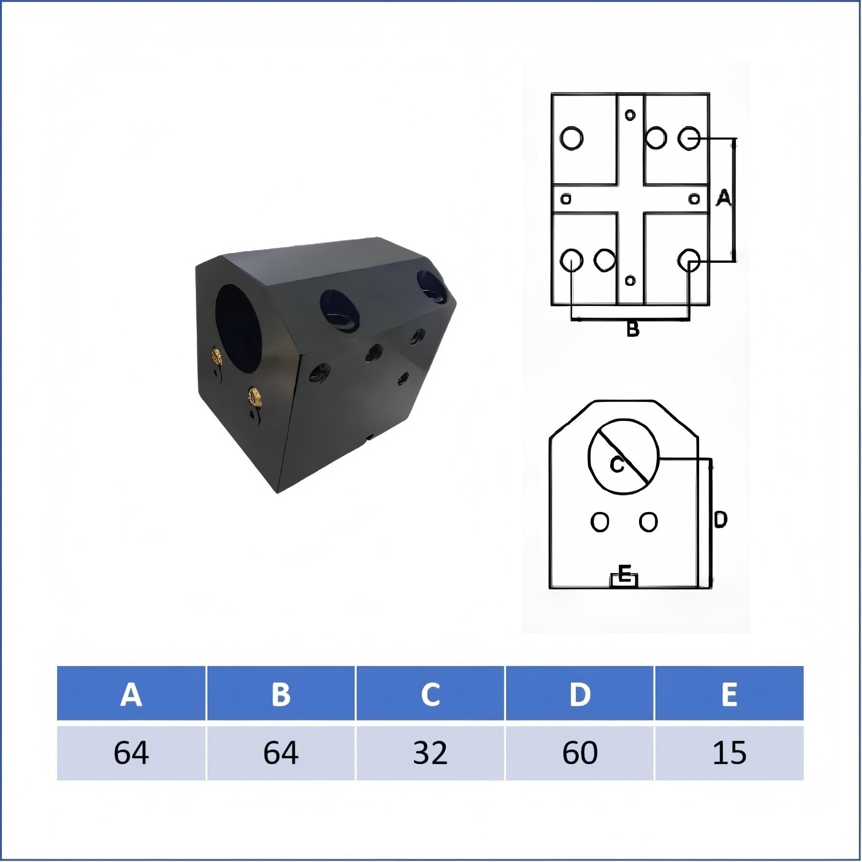 Milling and turning composite fixed Black steel tool holder BMT40 BMT45 BMT55 boring lathe tool turret tool holder power head