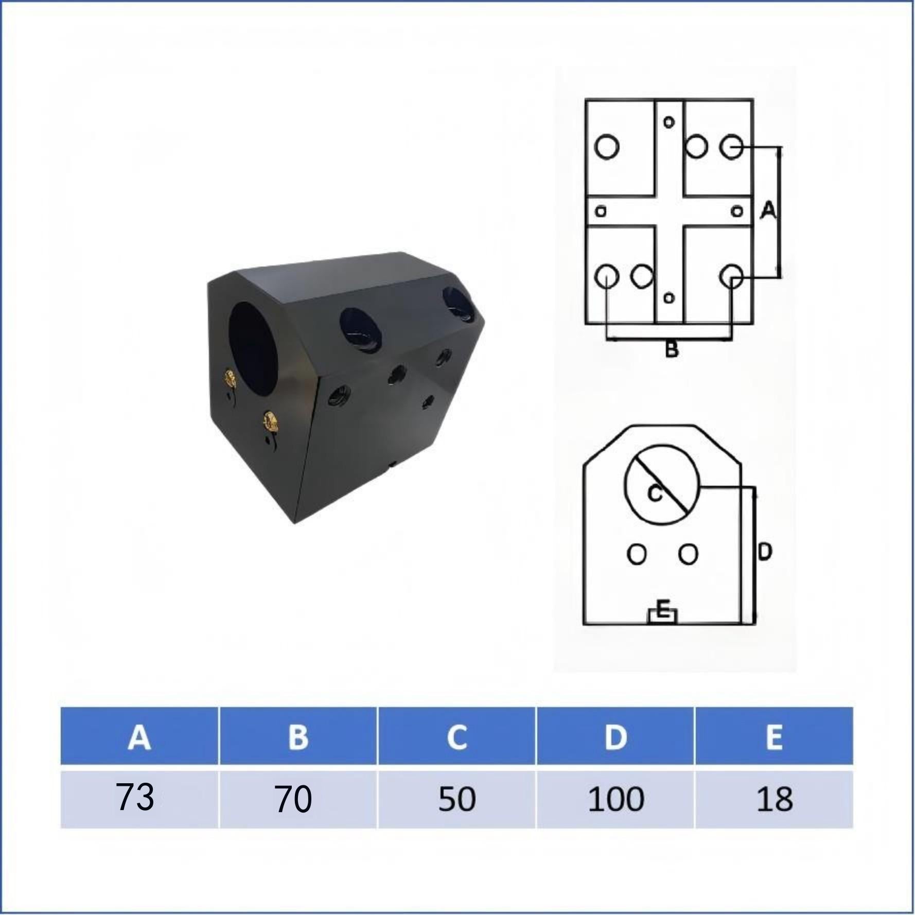Milling and turning composite fixed Black steel tool holder BMT65 BMT75 boring lathe tool turret tool holder power head