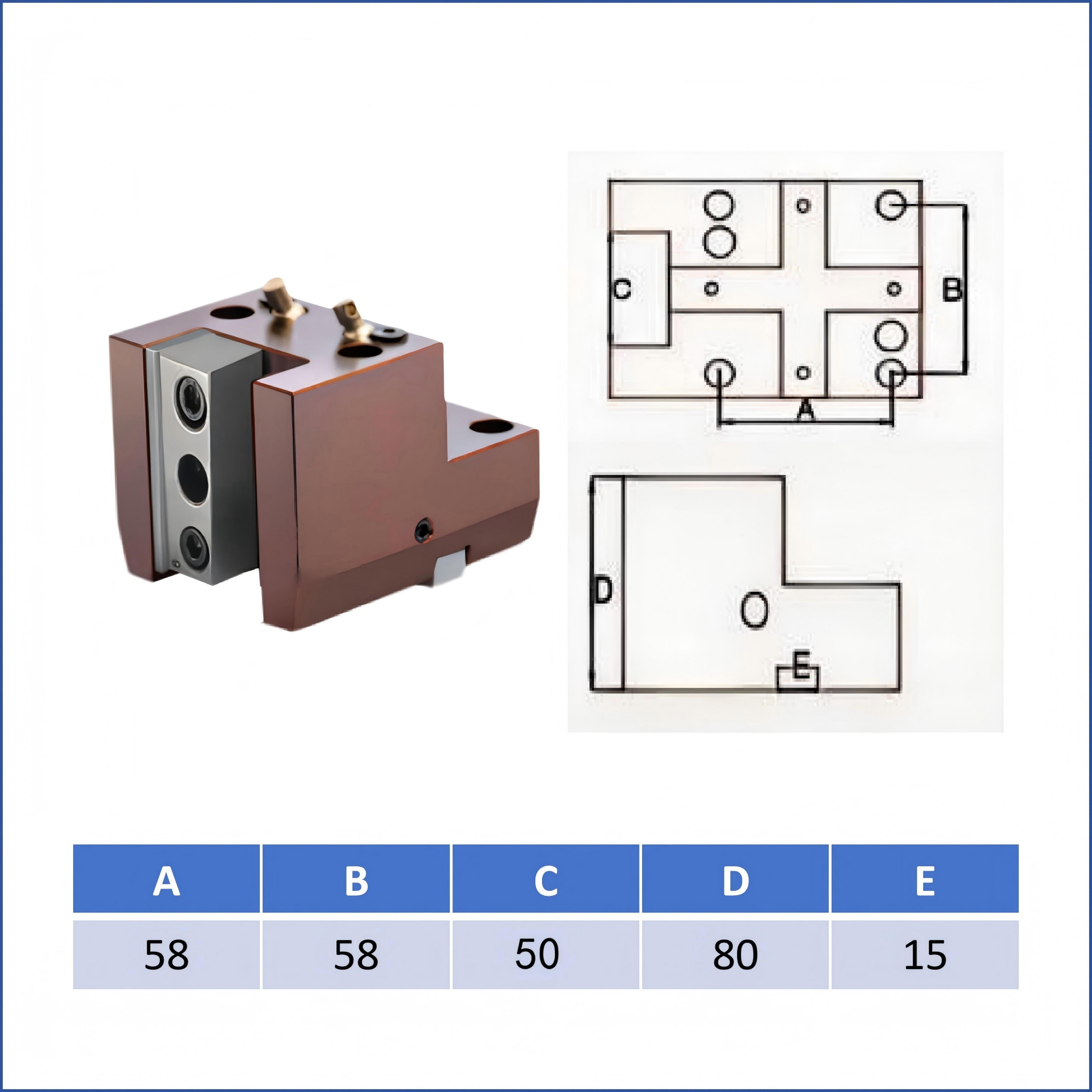 BMT40 BMT45 BMT55Lathe fixed tool holder Outside diameter CNC turning and milling compound power head