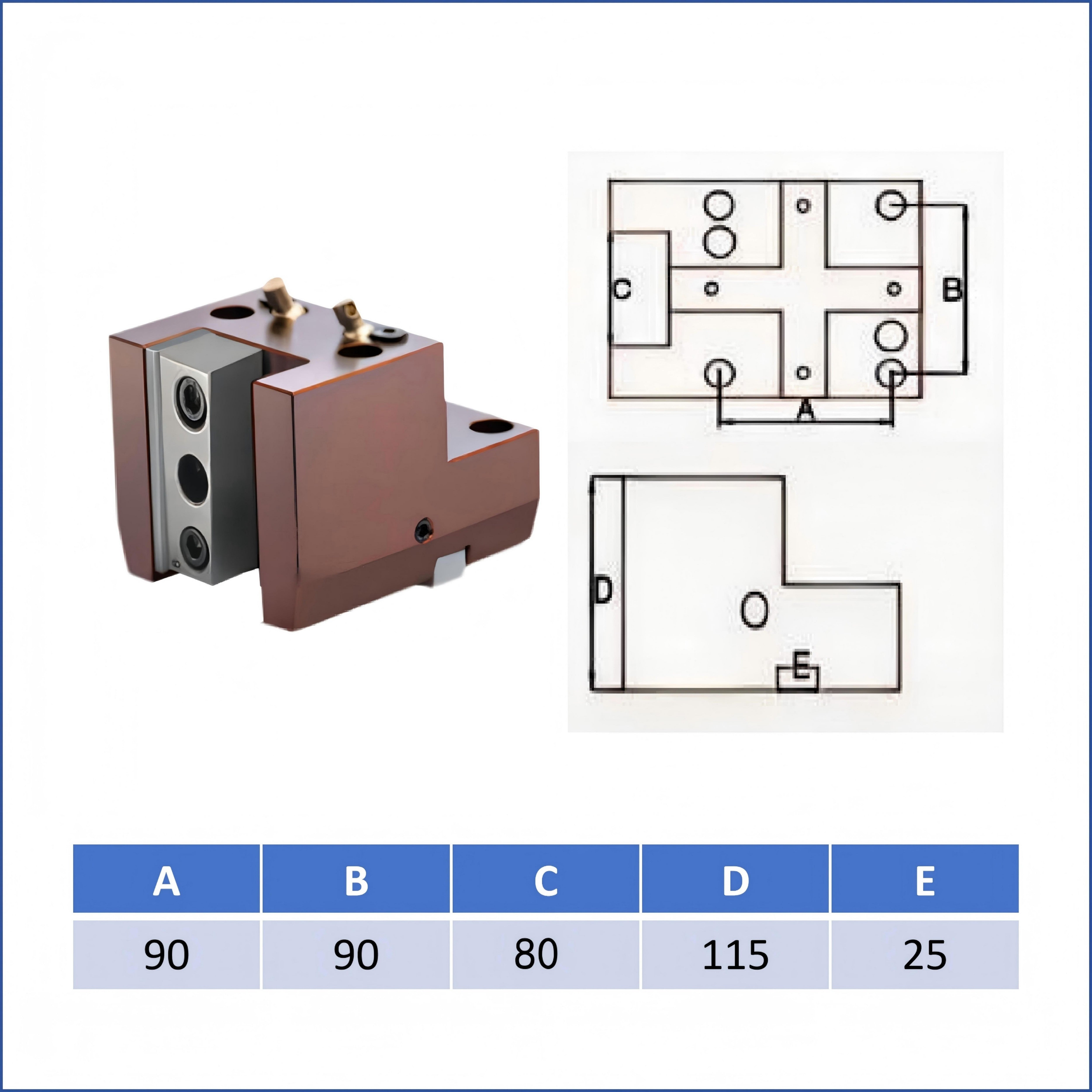BMT65 Lathe fixed tool holder Outside diameter CNC tool holder