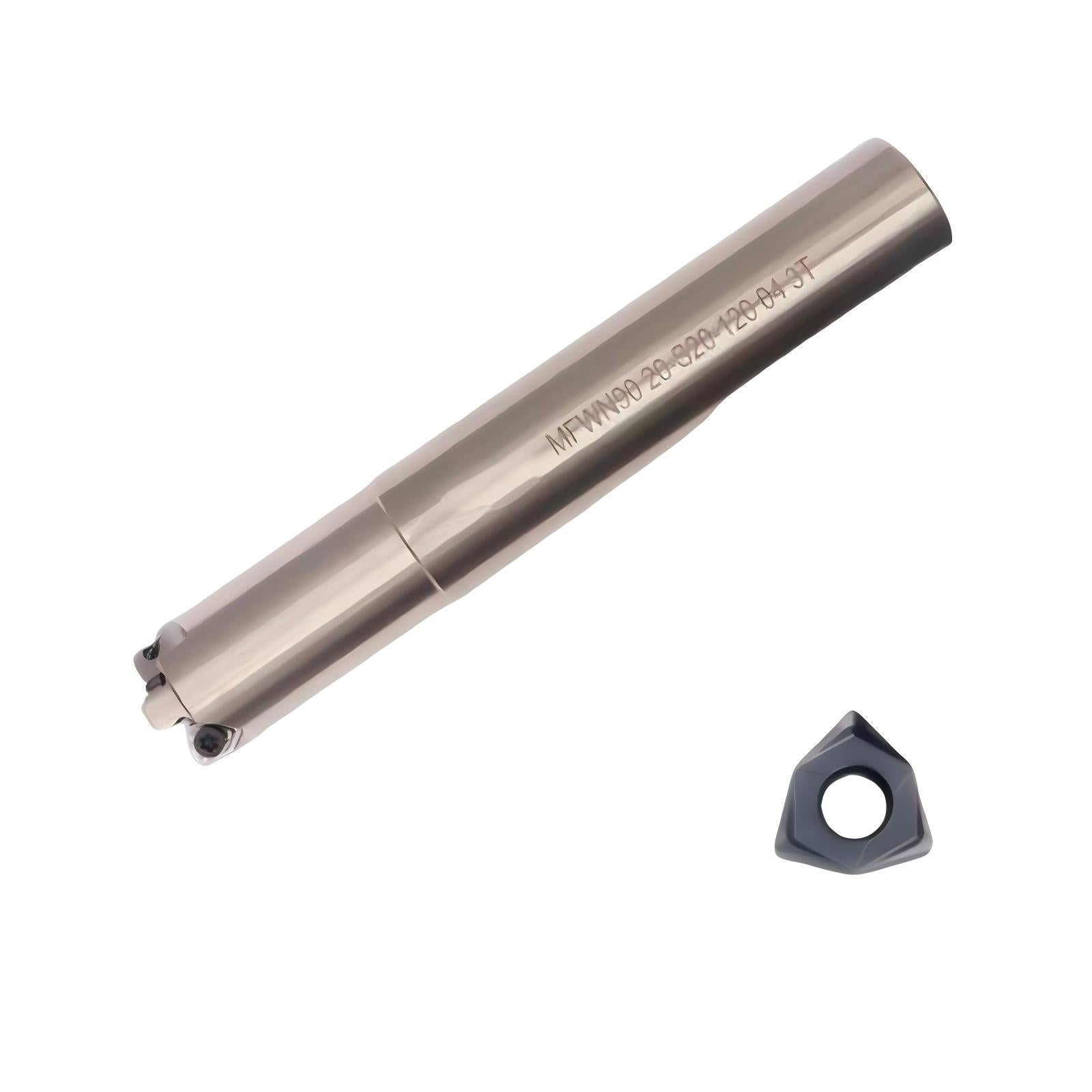 CNC MFWN90 fast feed milling cutter rod adaptation XNMU040308 hexagonal double-sided fast feed blade