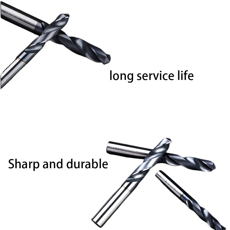 55 degree integral alloy drill high hardness tungsten steel straight drilling steel parts stainless steel CNC straight shank Fried Dough Twists drill high precision