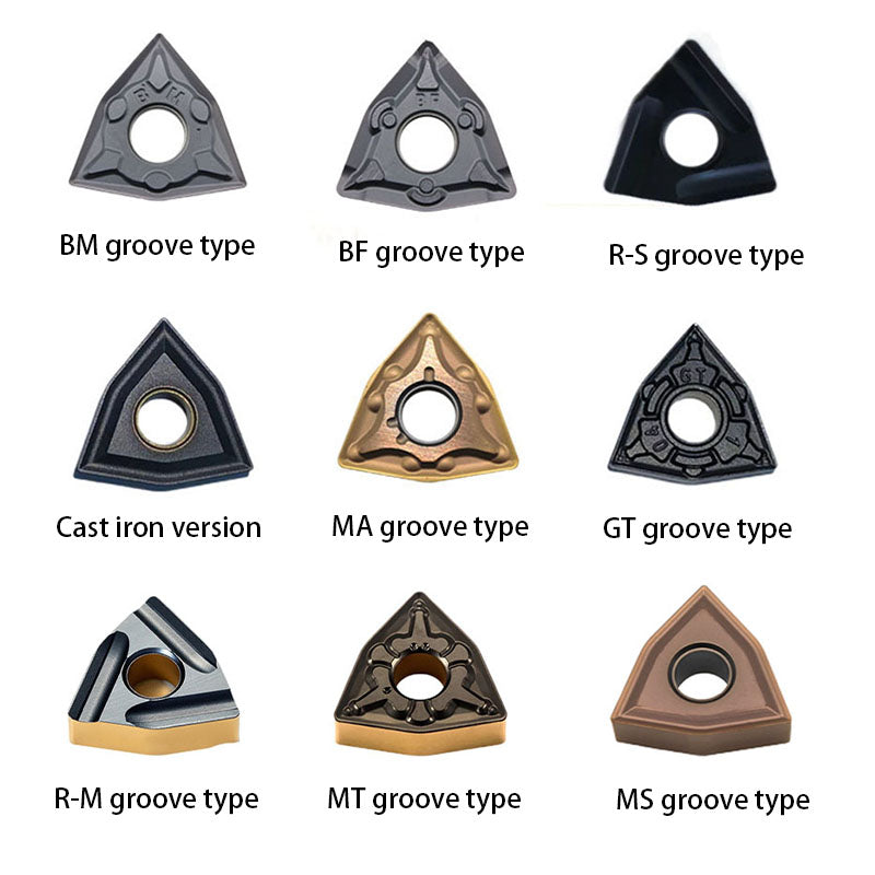 CNC peach-shaped blade WNMG080408MT steel negative angle stainless steel cast iron hard turning tool CNC blade