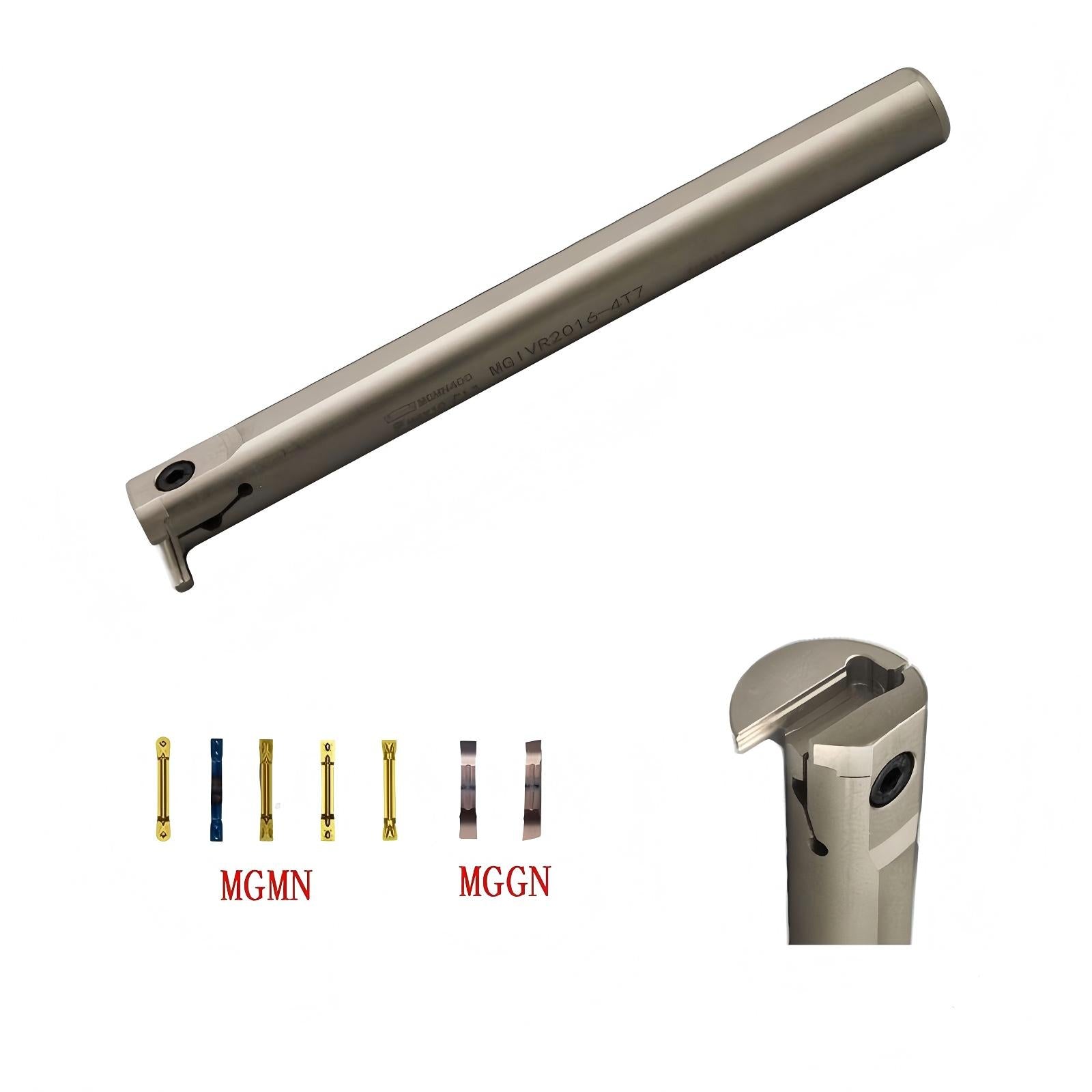 CNC inner hole groove cutting tool holder MGIVR2016/2520/3125 inner groove tool holder spring steel seismic resistance
