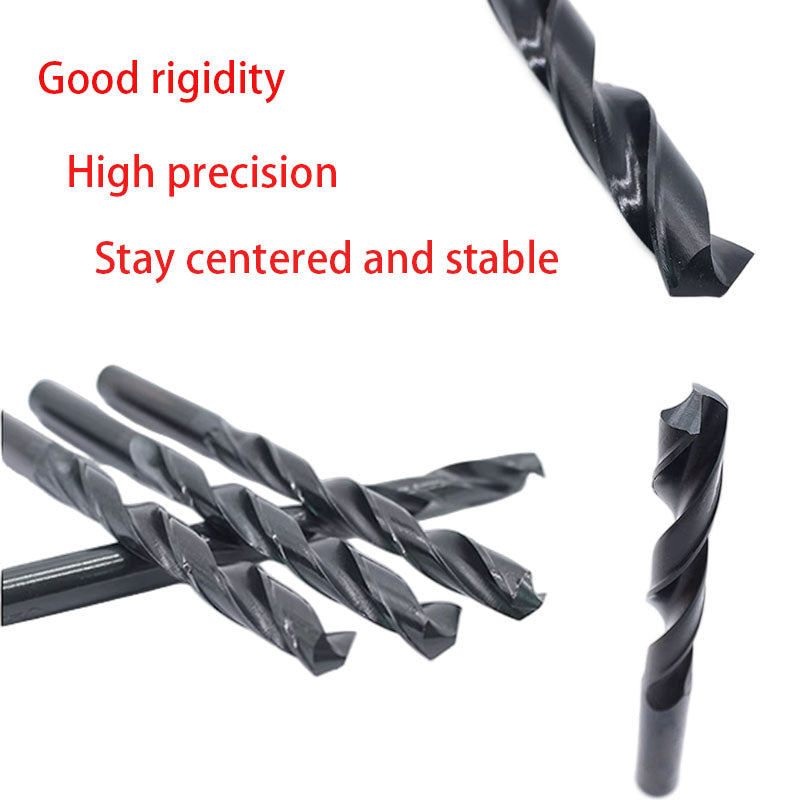High speed steel straight drilling bit HSS semi polishing and grinding straight shank Fried Dough Twists drill steel parts hard stainless steel processing