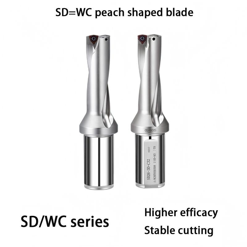 WC/SD CNC U-drill fast drilling violent drilling deep hole drilling series 2-5 times diameter water drill high-precision drilling drill