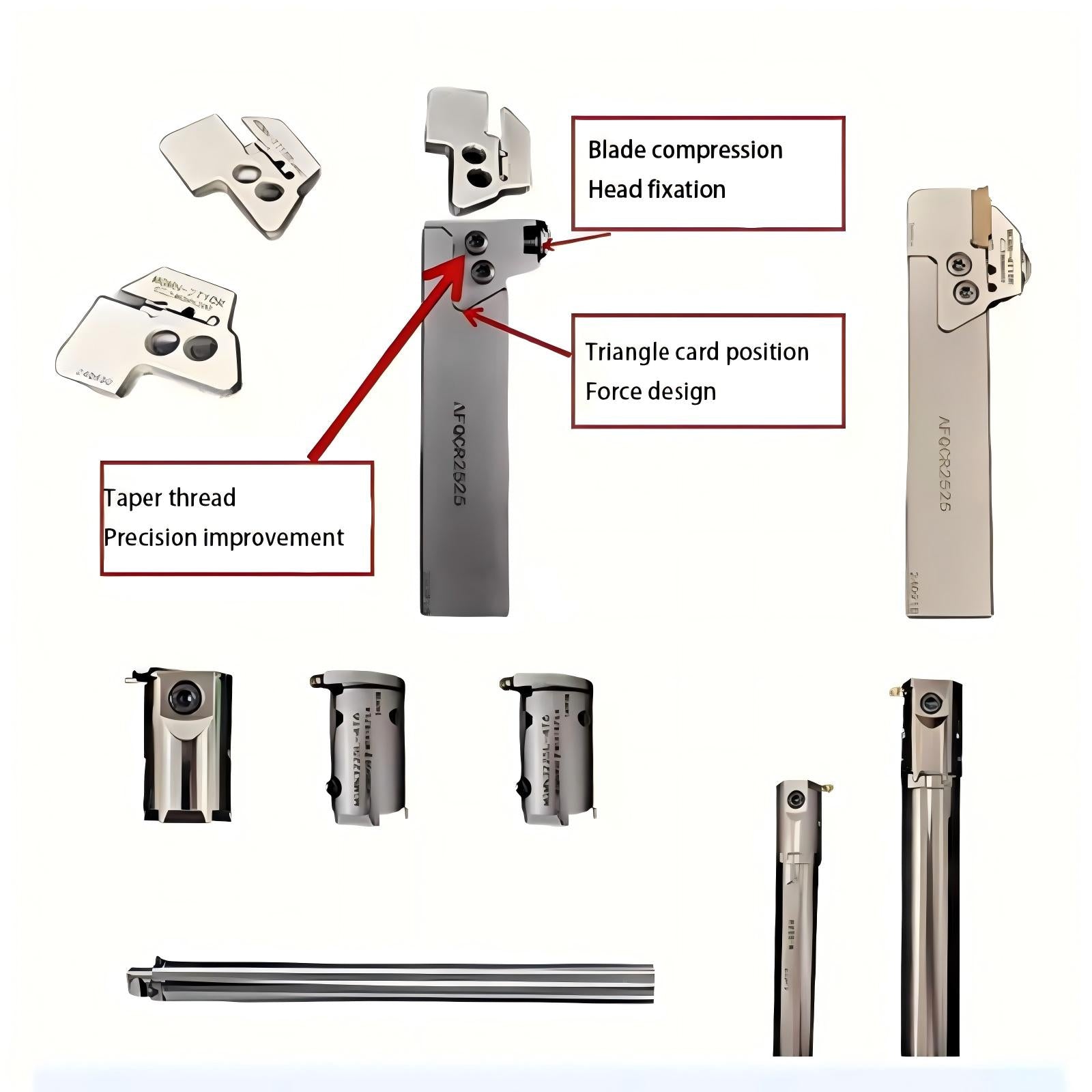 MGFV seven shaped end face groove cutter with large cutting depth and interchangeable head, end face groove cutter, CNC seismic resistant cutter