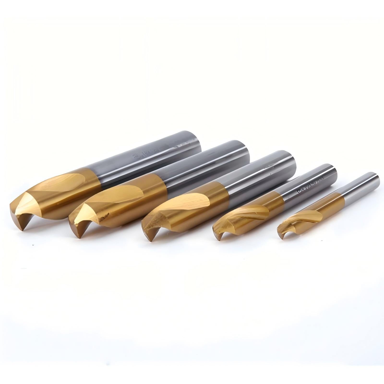 Titanium coated high-speed steel 60 degree 90 degree centering drill tungsten steel fixed-point positioning drill bit coating chamfer center drill elongation