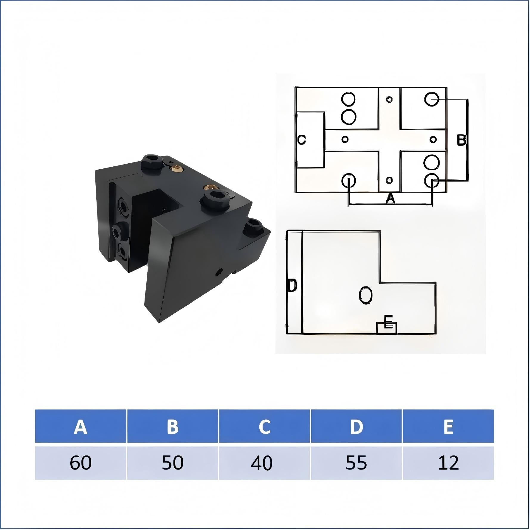 Milling and turning composite fixed Black steel tool holder BMT40 BMT45 BMT55 outer diameter lathe tool turret tool holder power head
