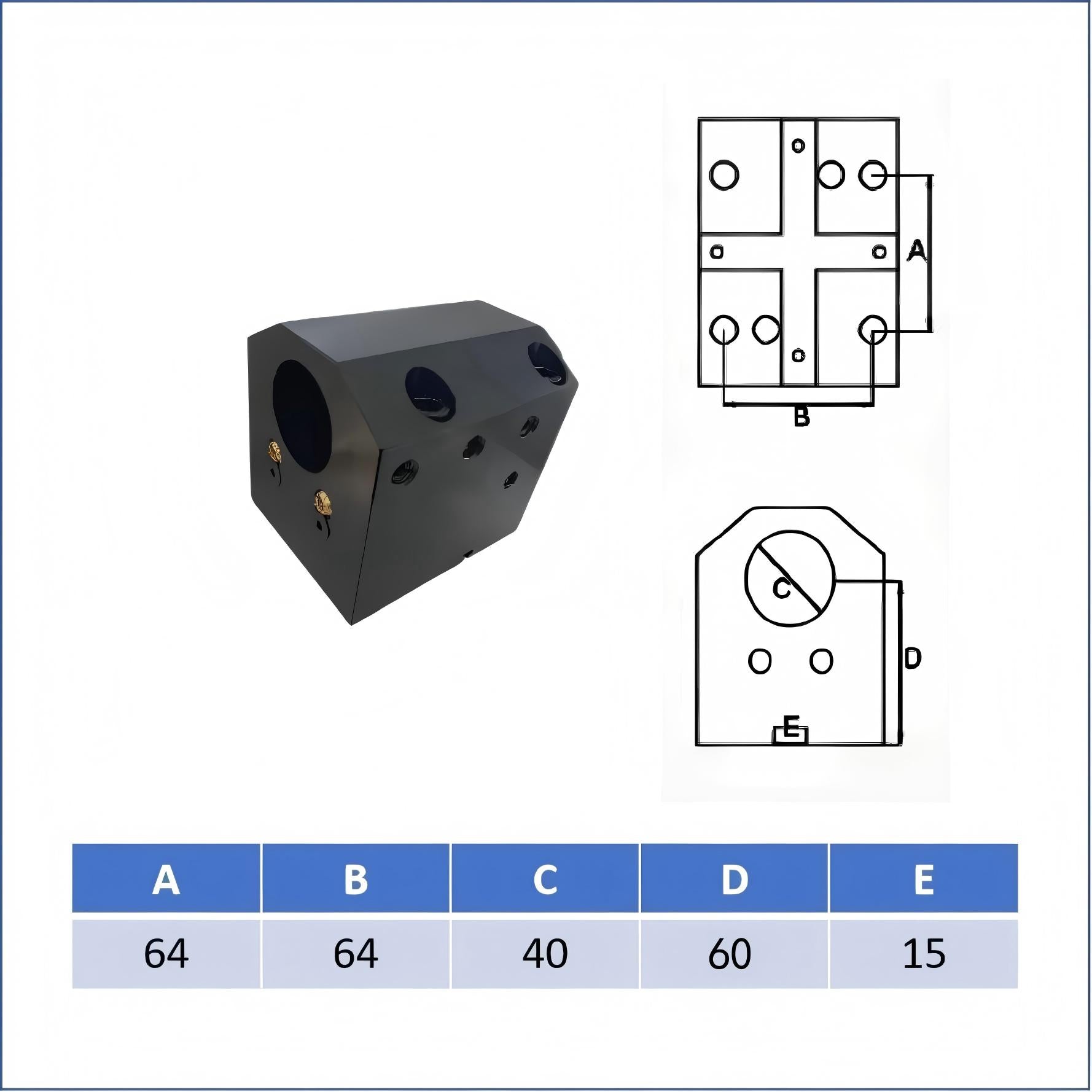 Milling and turning composite fixed Black steel tool holder BMT40 BMT45 BMT55 boring lathe tool turret tool holder power head